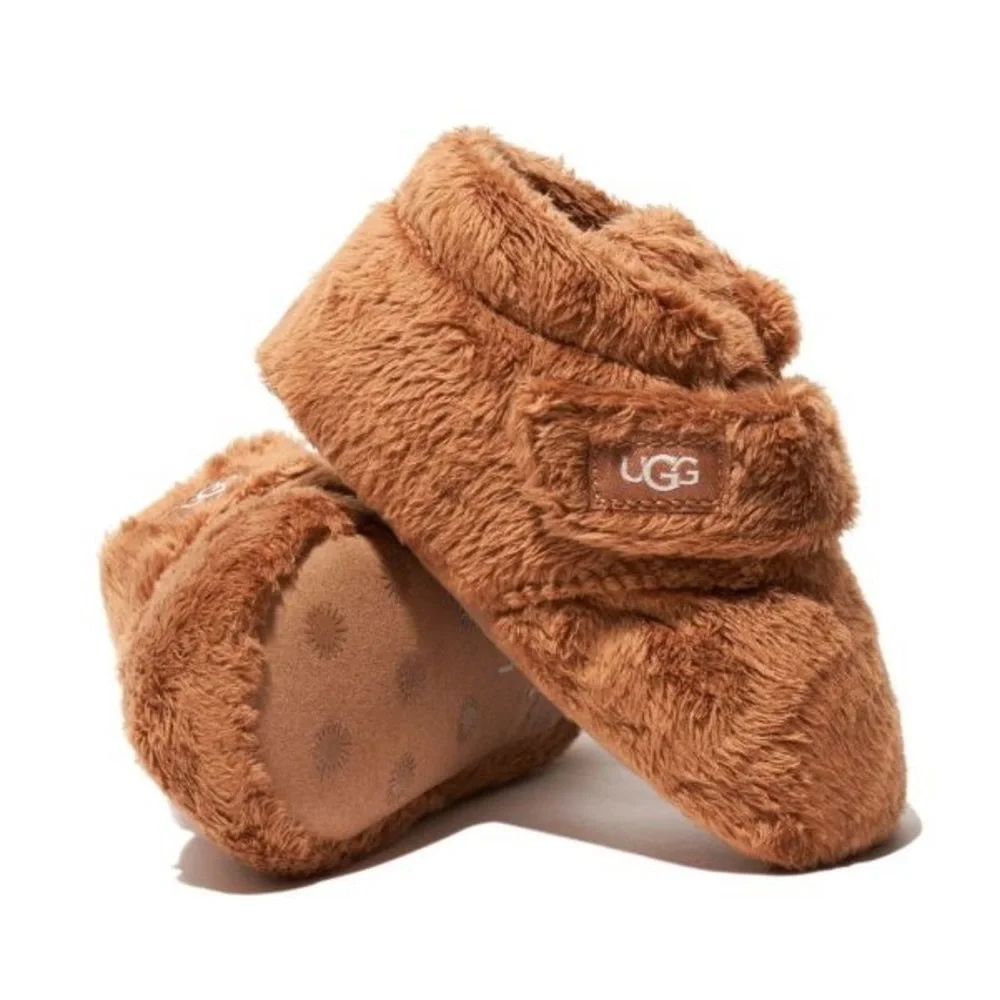 NIB UGG Baby Bixbee Shearling Boot in Chestnut Brown 0-1 Infant